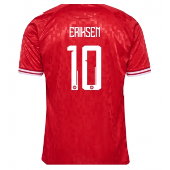 Danimarca Christian Eriksen #10 Maglia Gara Casa Repliche Europei 2024